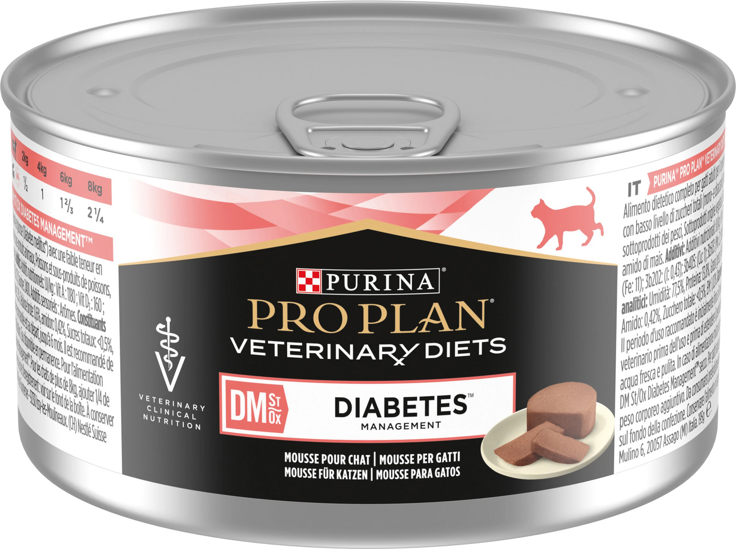 Pro plan cat diet dm diabetic mousse lattina 195 gr