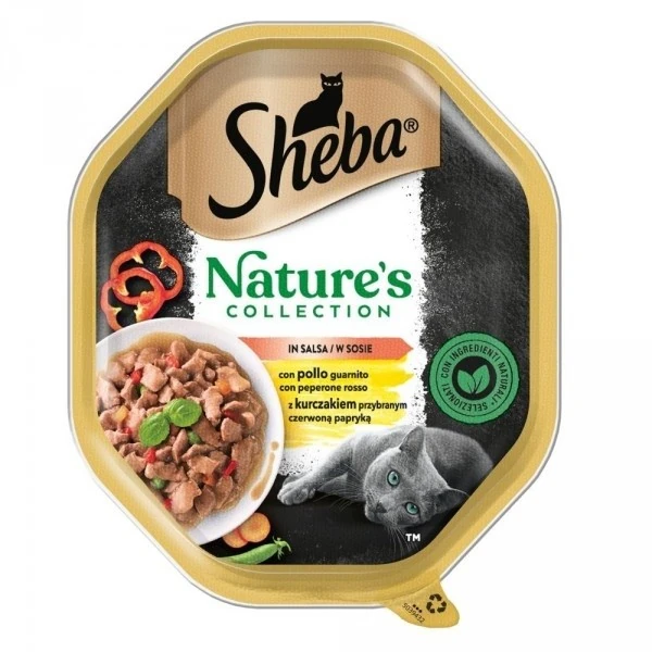Sheba natural pollo e peperone 85 gr