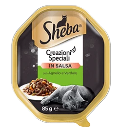 Sheba creazioni agnello e verdure in salsa 85 gr