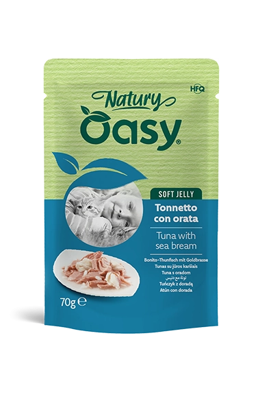 Oasy Cat Tonnetto con Orata Jelly Bustina 70 Gr