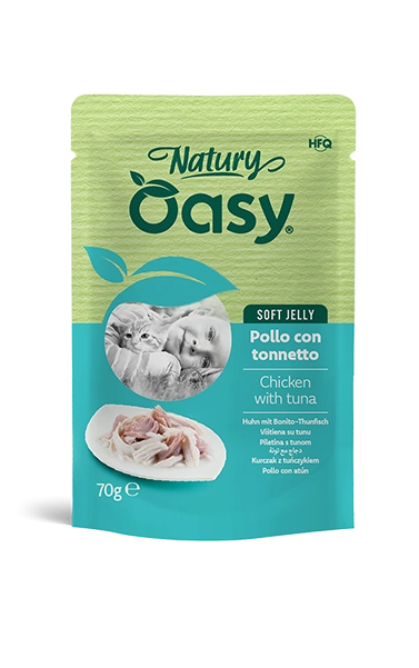 Oasy Cat Pollo E Tonnetto Jelly Bustina 70 Gr