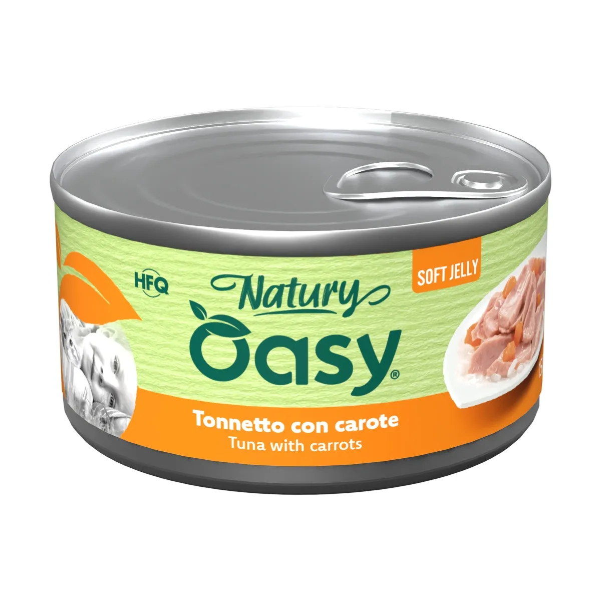 Oasy cat tonnetto e carote lattina 150 gr