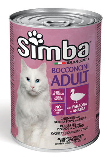 Simba Gatto Faraona E Anatra Lattina 415 Gr 24x