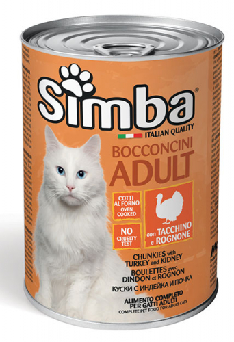 Simba Gatto Tacchino E Rognone Lattina 415 Gr 24x