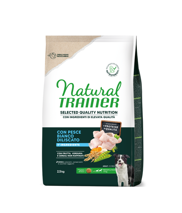 Selected Quality Nutrition Adult Medium Maxi con Pesce Bianco Disossato - 2,5 Kg