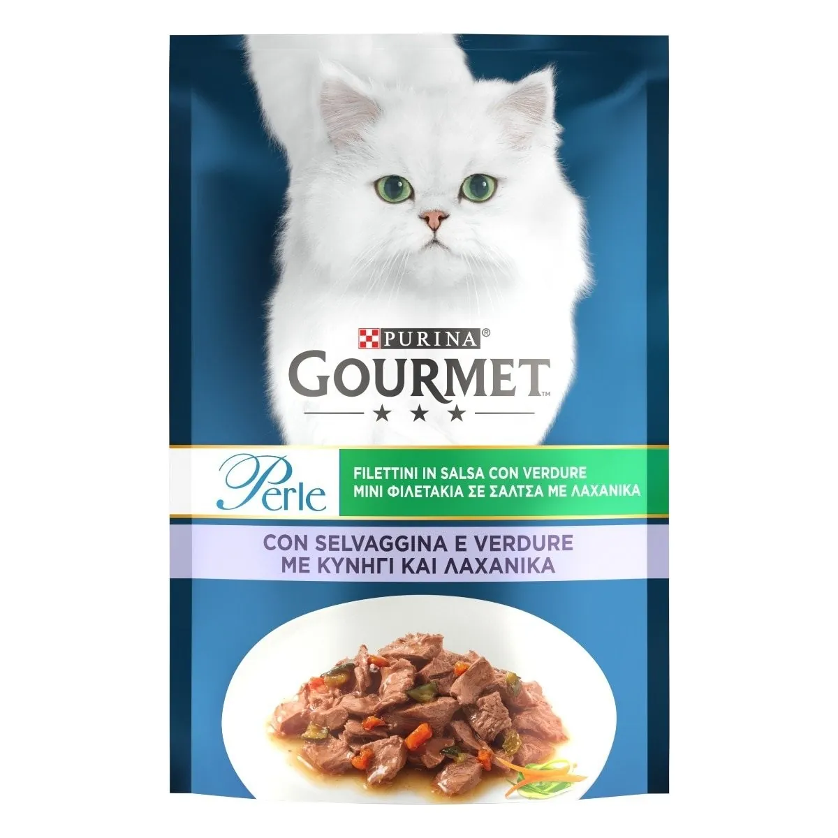 Gourmet perle filetti selvaggina e verdure 85 gr