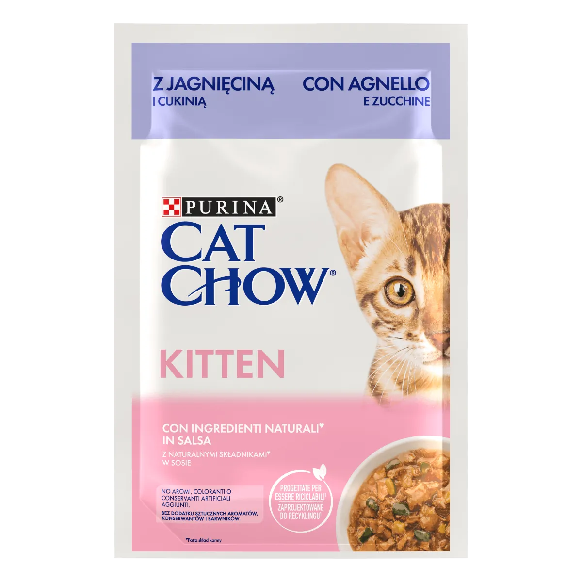 Cat chow kitten agnello bustina 85 gr