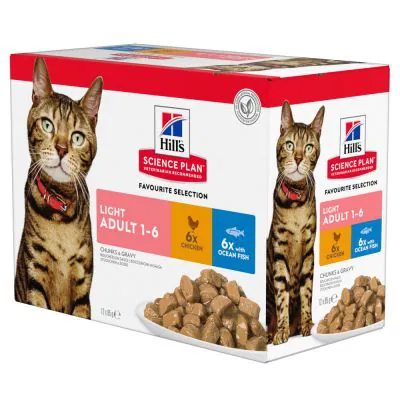 Hills gatto light mix 12 bustine 85 gr