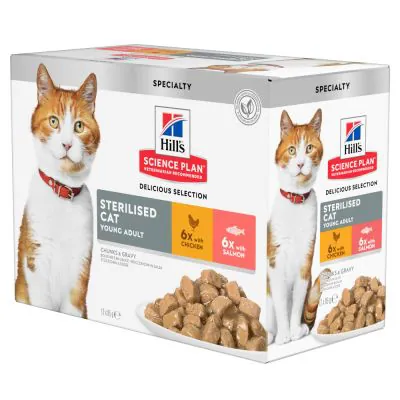 Hills gatto sterilized mix 12 bustine 85 gr