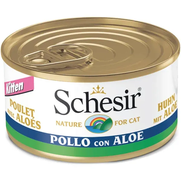 Schesir gatto kitten pollo e aloe lattina 85 gr