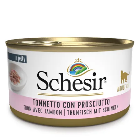 Schesir gatto tonnetto e prosciutto jelly lattina 85 gr