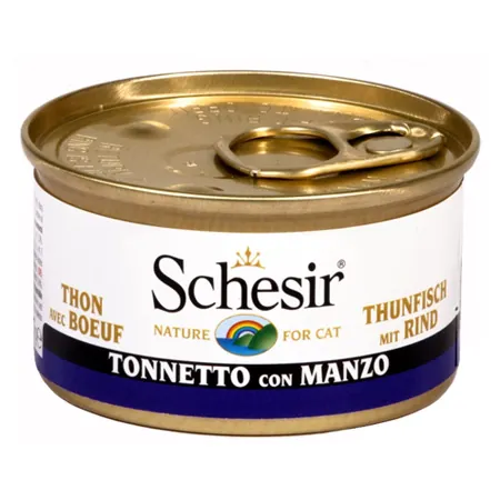 Schesir gatto tonnetto e manzo jelly lattina 85 gr