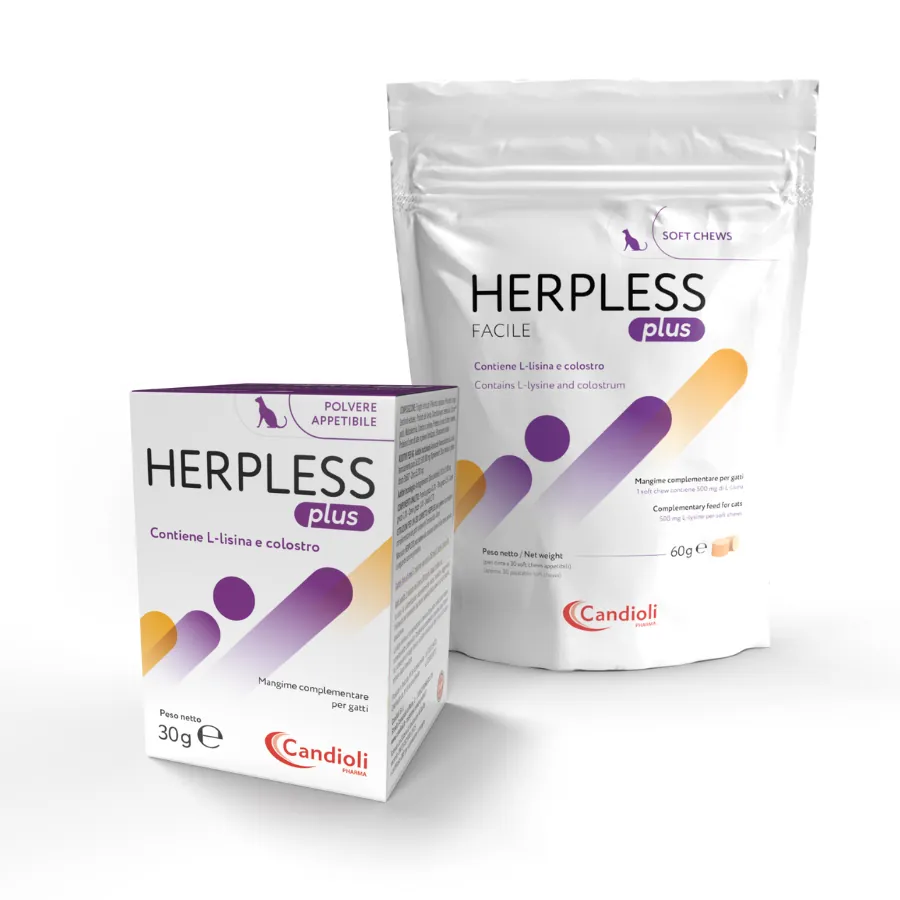 Herpless facile plus sacchetto da 30 bocconcini 60 gr