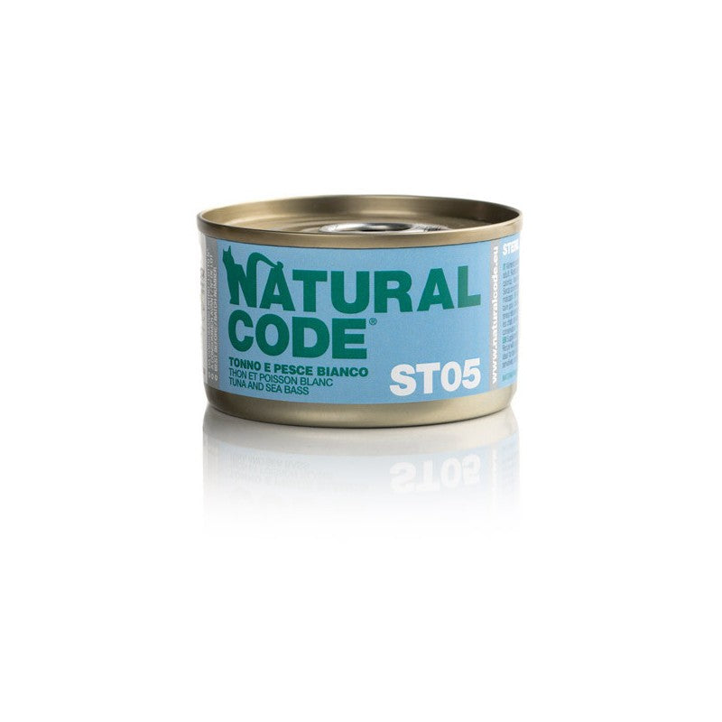 Natural Code Gatto Sterilized Tonno E Pesce Bianco 85 Gr 24x