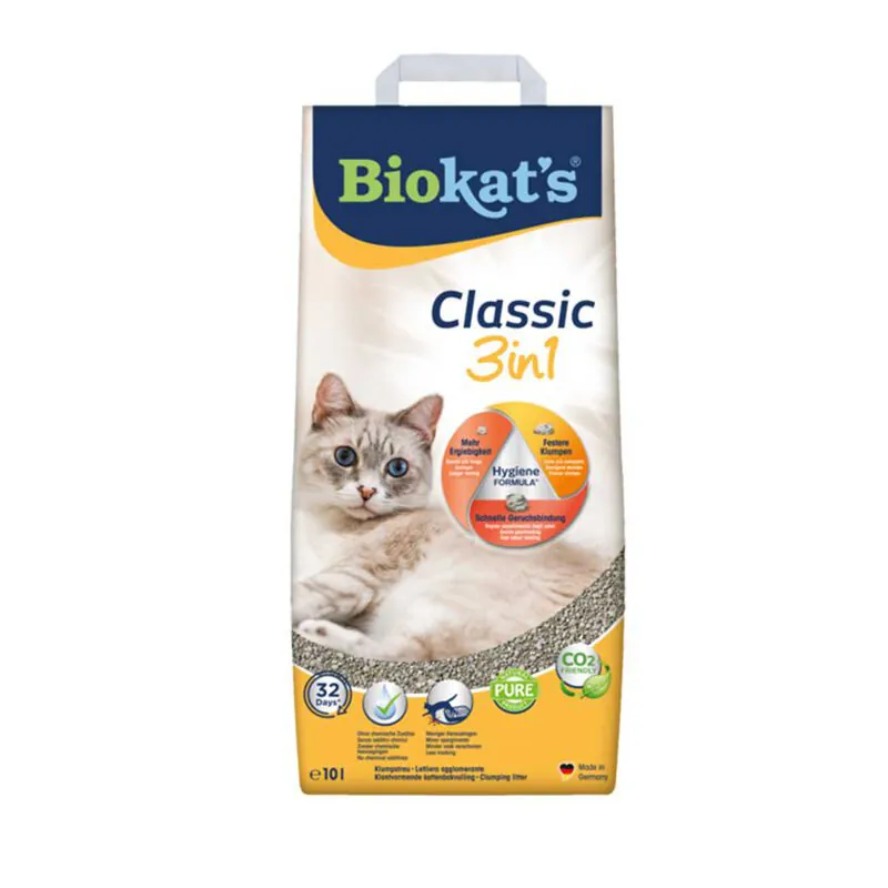 Lettiera biokat's natural classic 3 in 1 10 litri