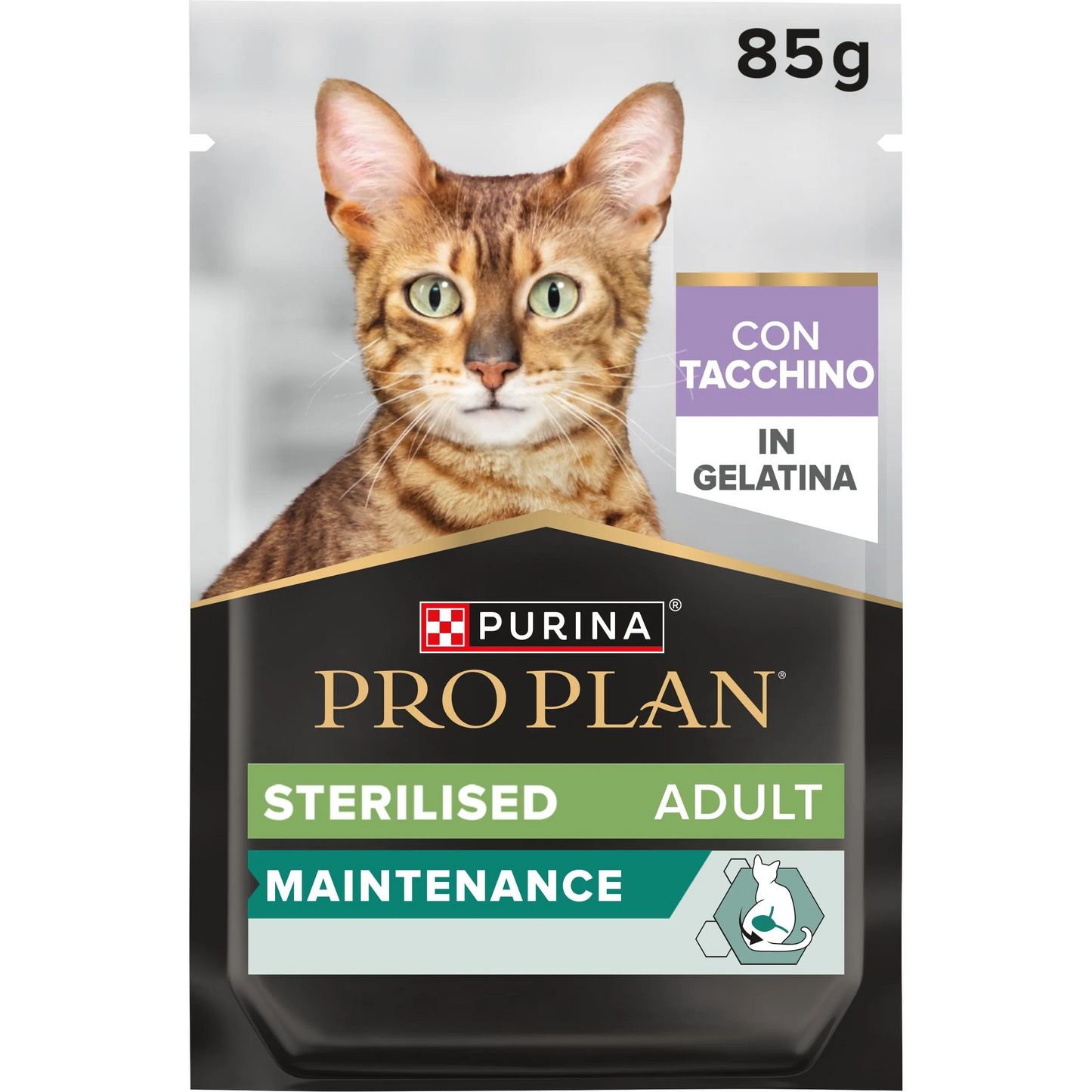 Pro plan cat sterilized in gelatina con tacchino bustina 85 gr