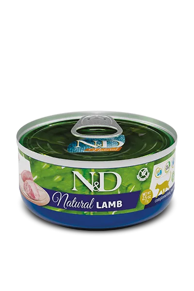 Nd cat natural agnello 70 gr