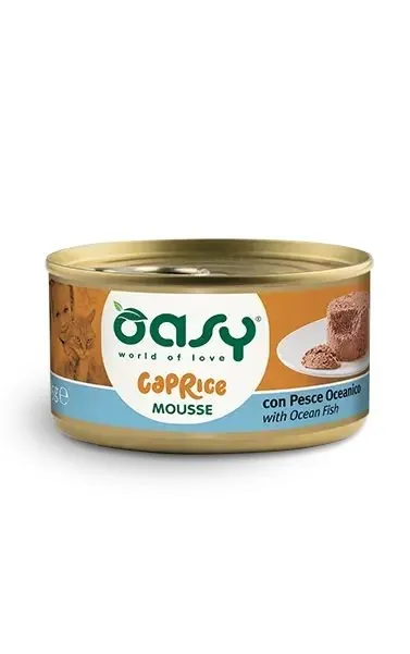 Oasy cat caprice mousse pesce oceanico lattina 85 gr