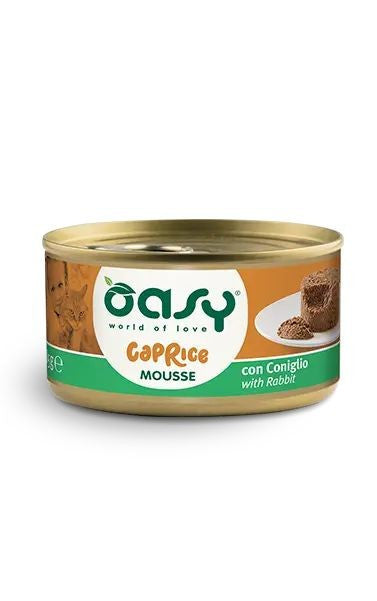 Oasy cat caprice mousse coniglio lattina 85 gr