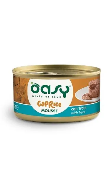 Oasy cat caprice mousse trota lattina 85 gr