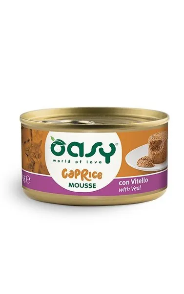 Oasy cat caprice mousse vitello lattina 85 gr