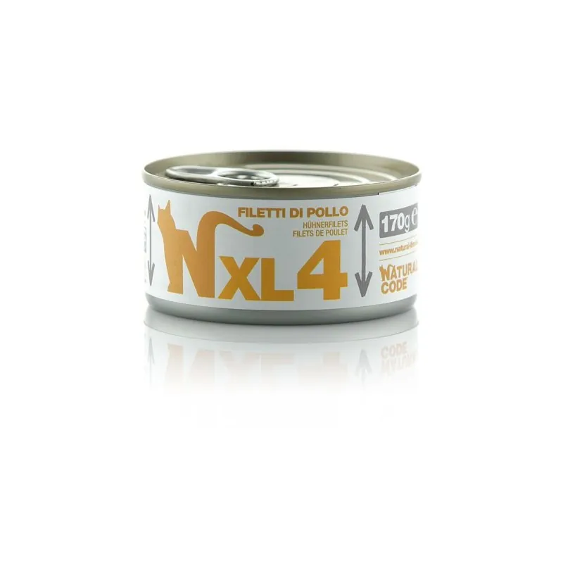 Natural code gatto filetti pollo lattina 170 gr