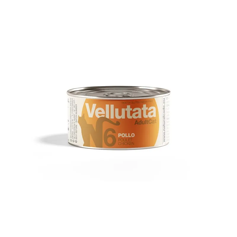Natural code gatto vellutata pollo lattina 85 gr