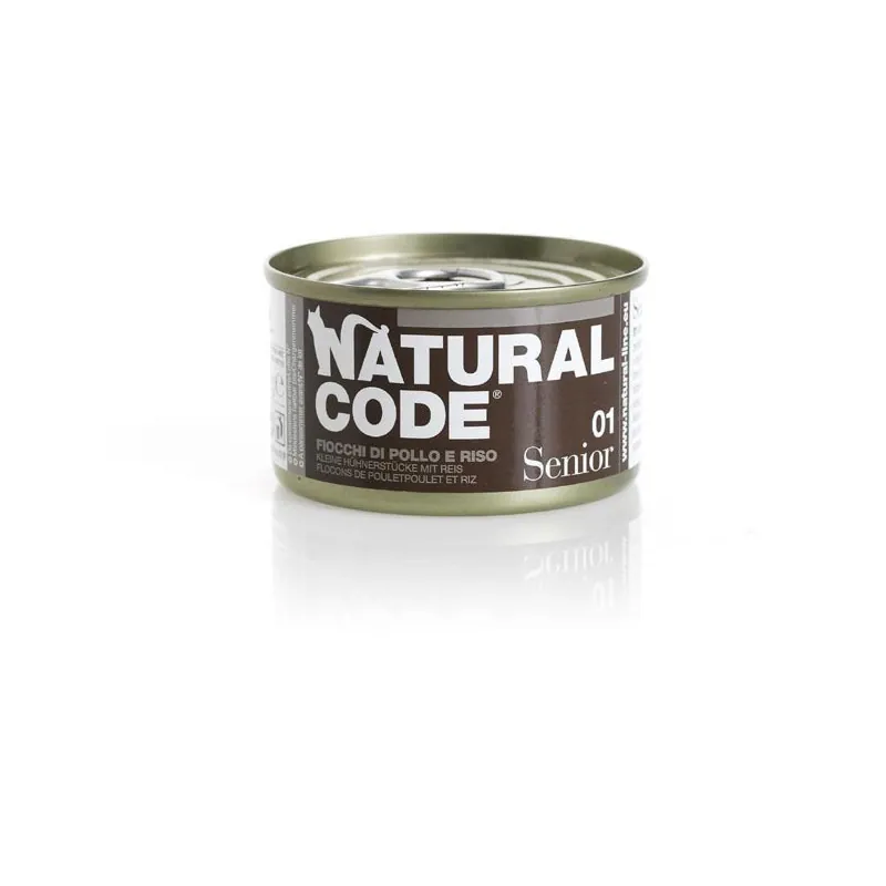 Natural code gatto senior lattina 85 gr