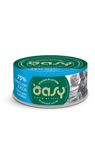 Oasy cat more love tonno e zucca lattina 70 gr