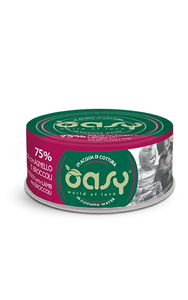 Oasy cat more love pollo agnello e broccoli lattina 70 gr