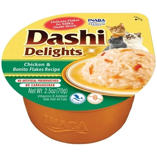 Dashi delights cat pollo e scaglie di bonito cup 70 gr