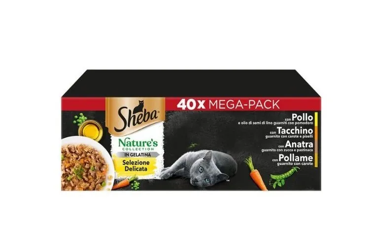 Sheba selezione delicata in gelatina 40 x 85 gr