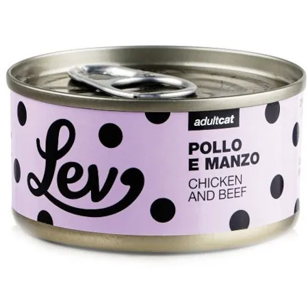 Lev gatto pollo e manzo lattina 70 gr