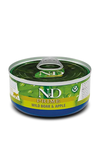 Nd cat prime cinghiale e mela 70 gr