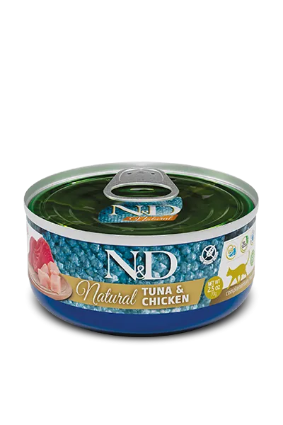 Nd cat natural tonno e pollo 70 gr