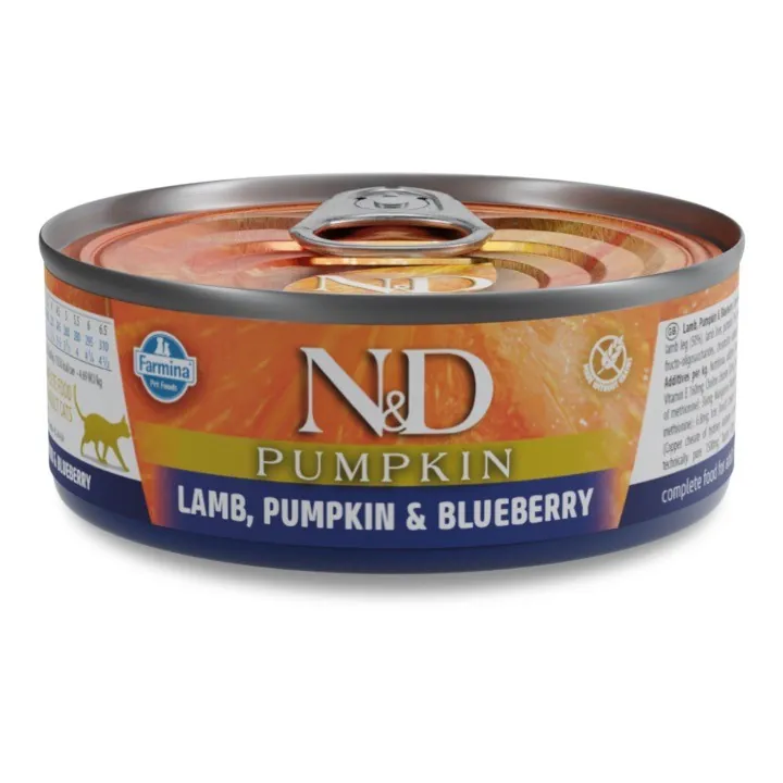 Nd cat zucca agnello e mirtillo 70 gr