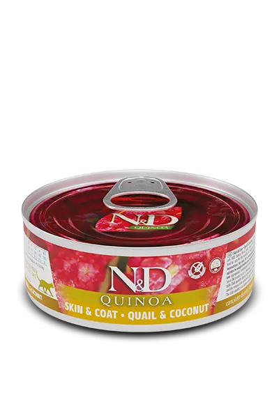 Nd cat quinoa quaglia e cocco 80 gr
