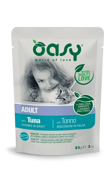 Oasy cat bocconcini tonno bustina 85 gr