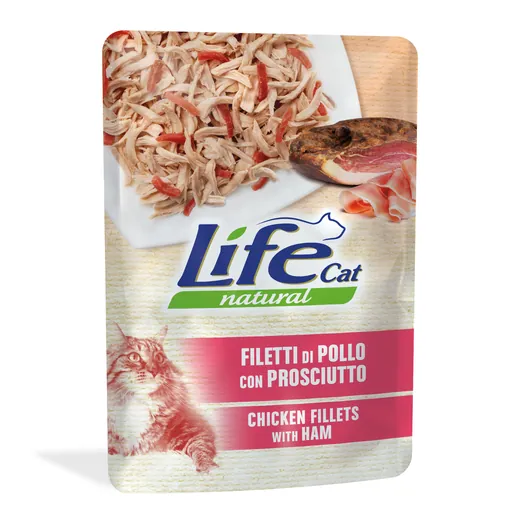 Life cat pollo e prosciutto bustina 70 gr