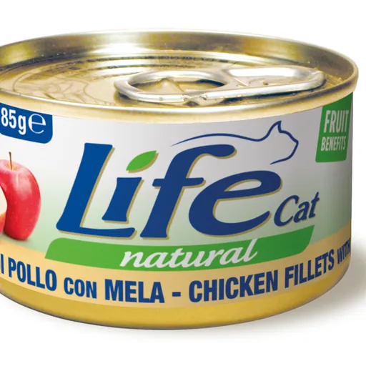 Life cat pollo e mela lattina 85 gr