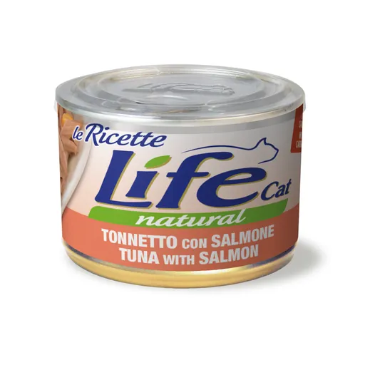 Life cat tonno salmone e carote lattina 150 gr
