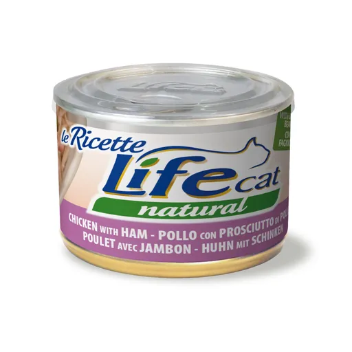 Life cat pollo e prosciutto lattina 150 gr