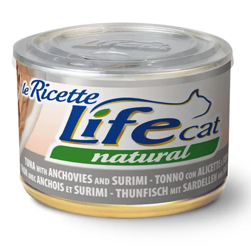 Life cat tonno alicette e surimi lattina 150 gr