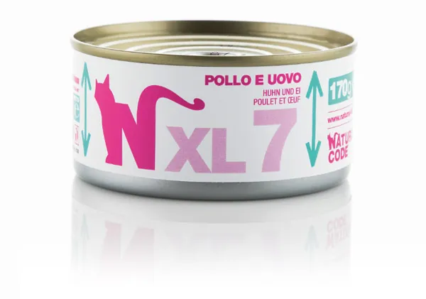 Natural code gatto pollo e omelette lattina 170 gr
