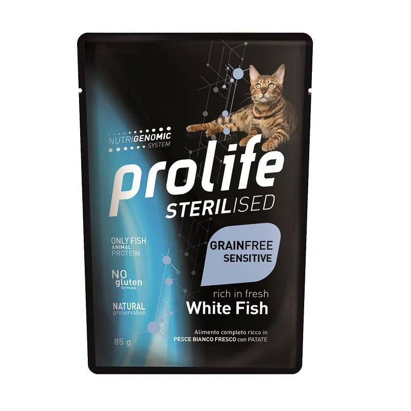 Prolife cat grain free sensitive pesce bustina 85 gr