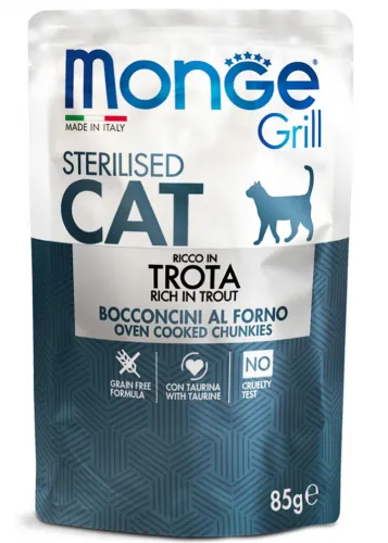 Grill cat sterilized trota bustina 85 gr