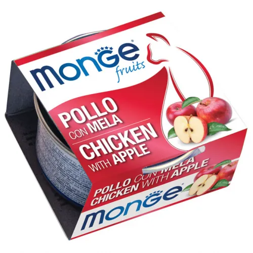 Monge cat fruit pollo e mela lattina 80 gr