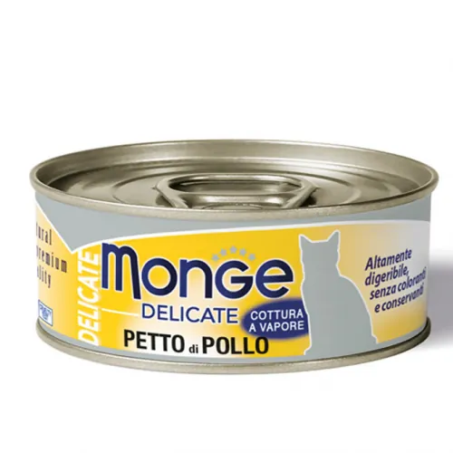 Monge cat delicate petto di pollo lattina 80 gr