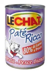Lechat pate' ricco orata e pesce bianco lattina 400 gr