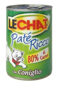 Lechat pate' ricco coniglio lattina 400 gr